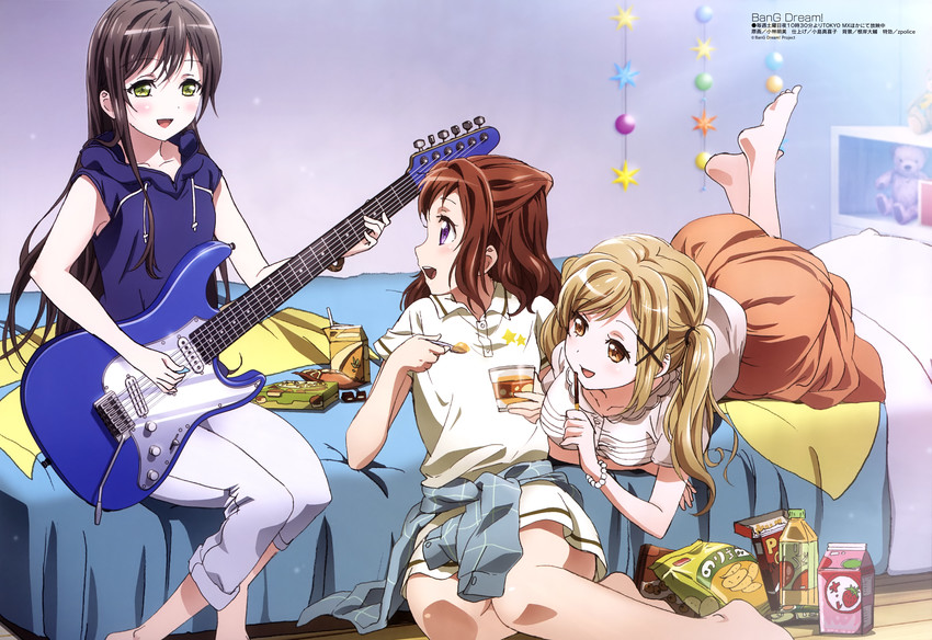 ichigaya arisa, toyama kasumi, and hanazono tae (bang dream! and 1 more) drawn by kobayashi_akemi