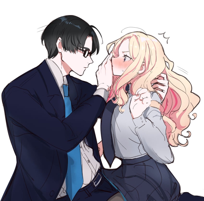 producer and juo sena (idolmaster and 1 more) drawn by kasasagi_(futagodori888)