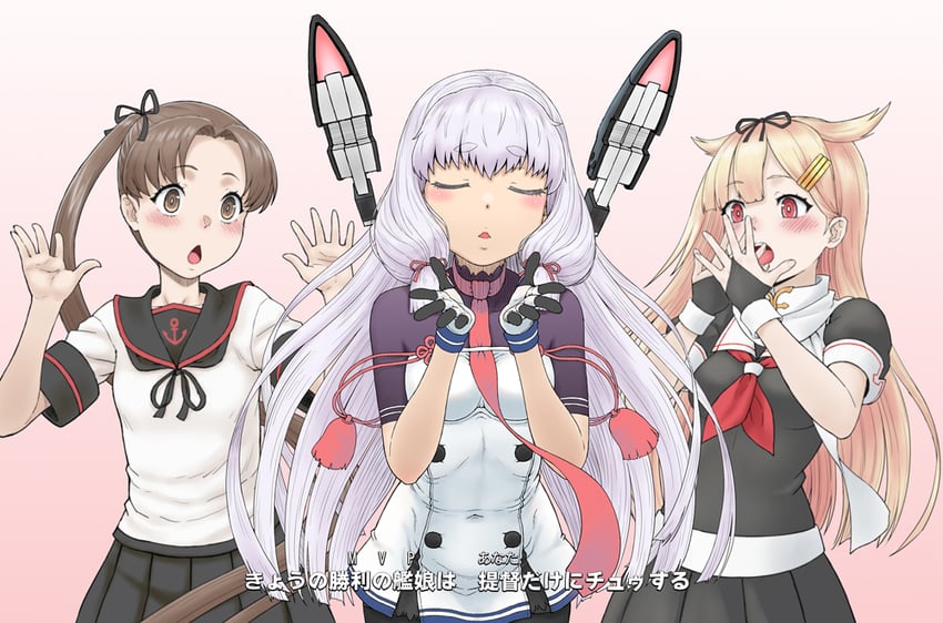 yuudachi, yuudachi kai ni, murakumo, murakumo kai ni, ayanami, and 1 more (kantai collection and 1 more) drawn by minazuki_tsuyuha