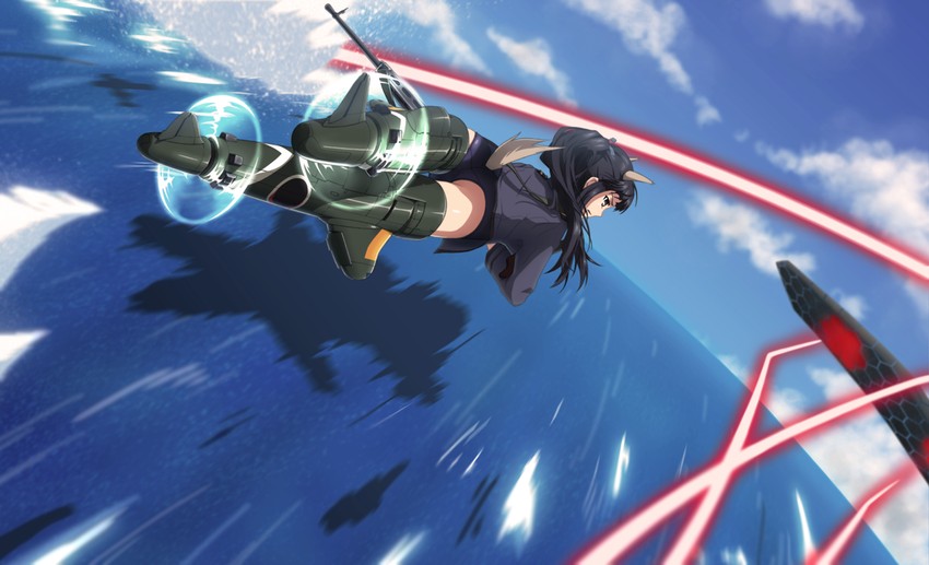 hattori shizuka and neuroi (world witches series and 1 more) drawn by yachimoto