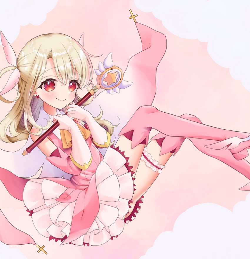illyasviel von einzbern, prisma illya, and magical ruby (fate and 1 more) drawn by kashika_(siiika)