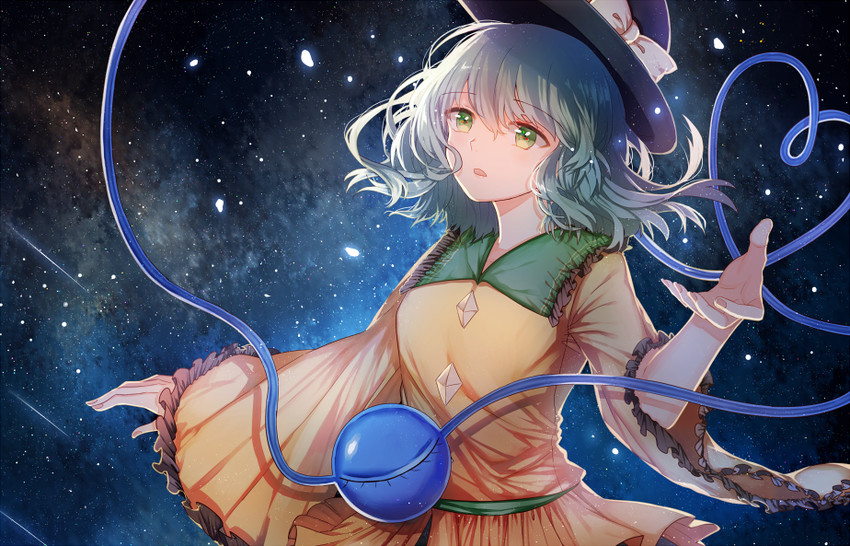 komeiji koishi (touhou and 1 more) drawn by pikuri