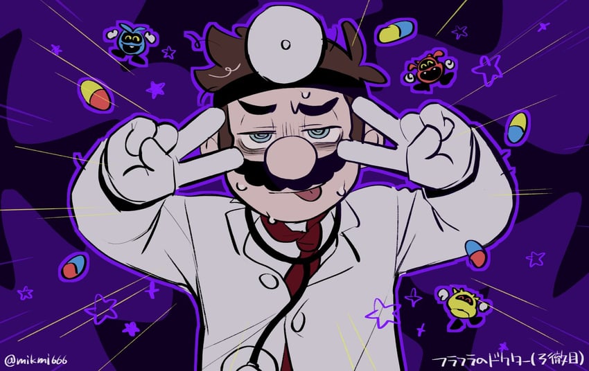 mario, dr. mario, virus, chill, fever, and 1 more (fate and 3 more) drawn by mikmi666