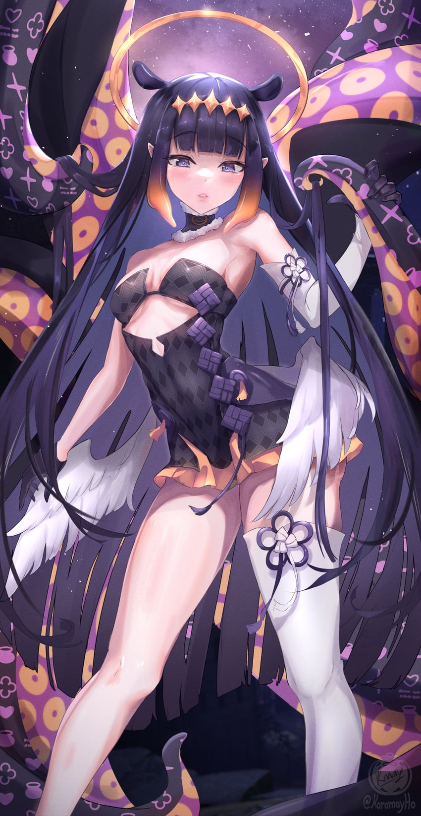 ninomae ina'nis (hololive and 1 more) drawn by koromay_ho