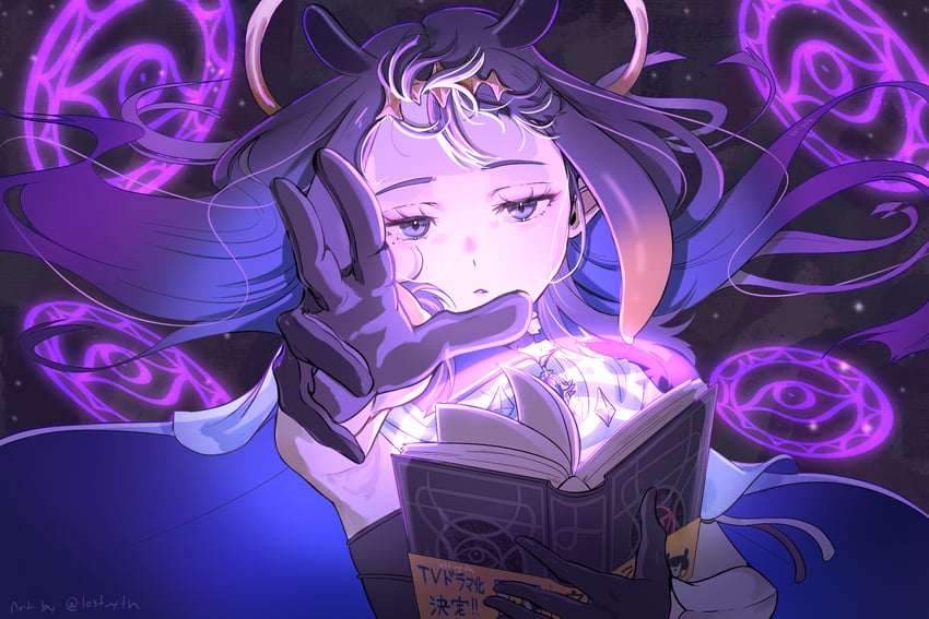 ninomae ina'nis and ao-chan (hololive and 2 more) drawn by l_yth