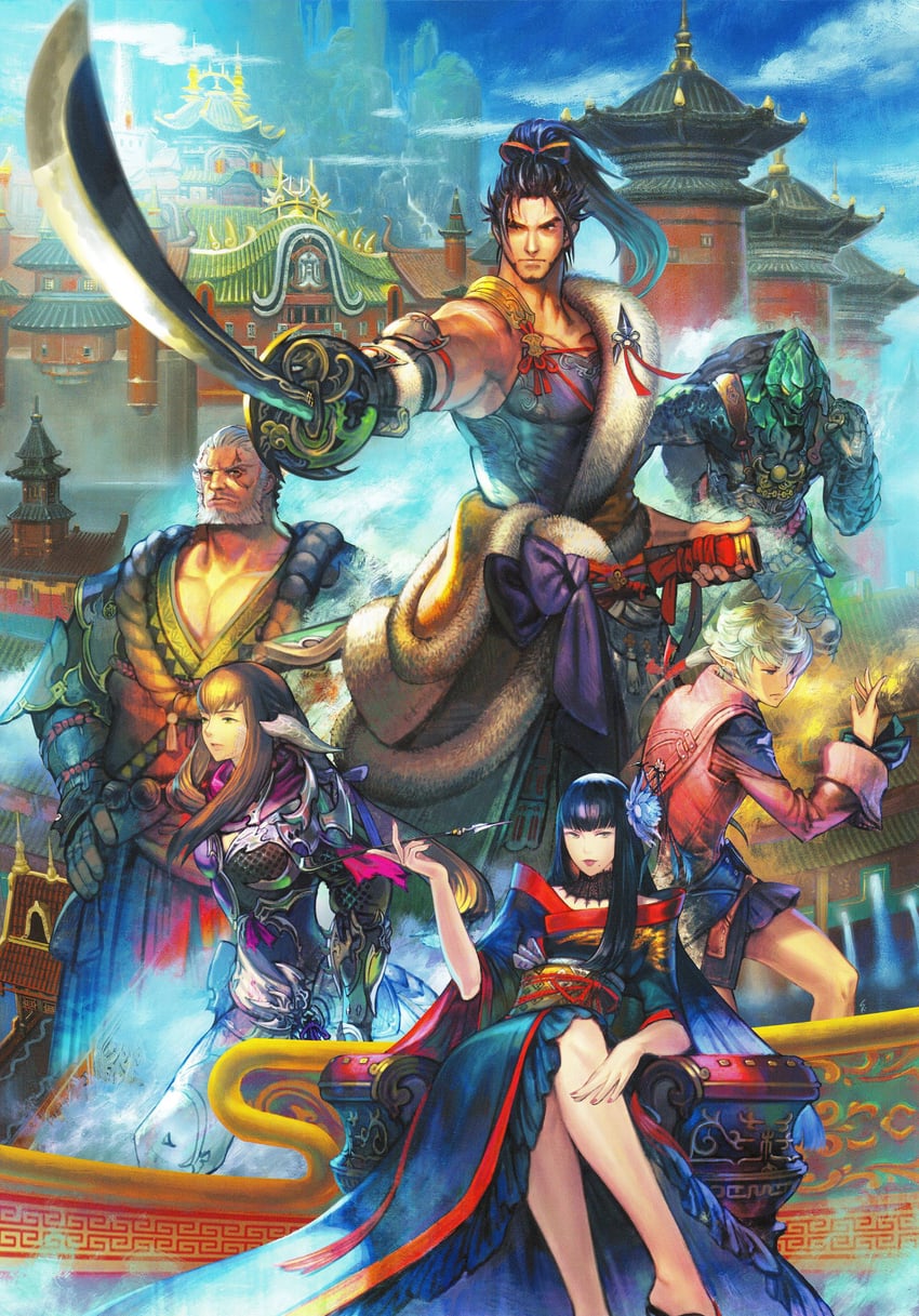 alisaie leveilleur, yotsuyu goe brutus, ninja, samurai, hien rijin, and 2 more (final fantasy and 1 more)