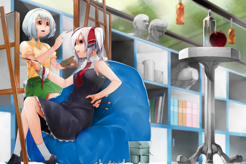 kanzaki ranko and narumiya yume (idolmaster and 1 more) drawn by menea