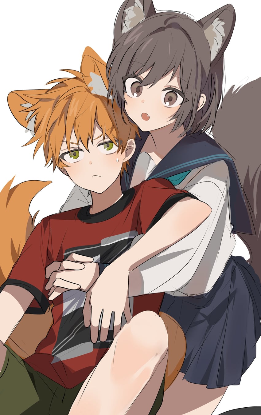 shinonome ena and shinonome akito (project sekai) drawn by chu_yeon