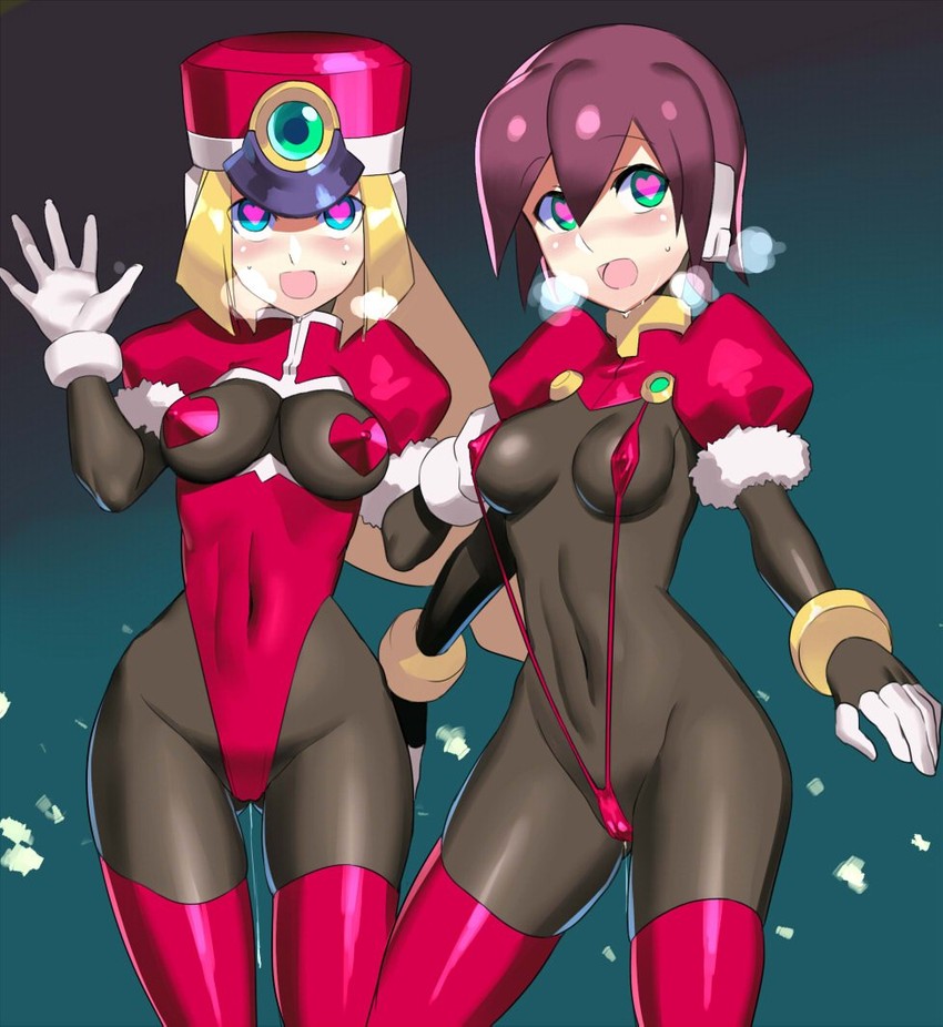 aile and prairie (mega man and 1 more) drawn by ukimukai