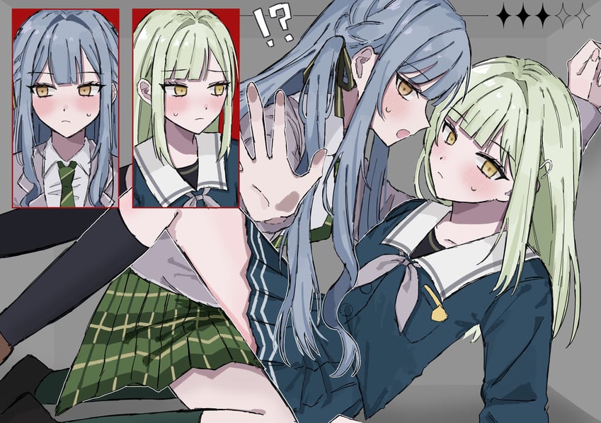 togawa sakiko and wakaba mutsumi (bang dream! and 1 more) drawn by inot17
