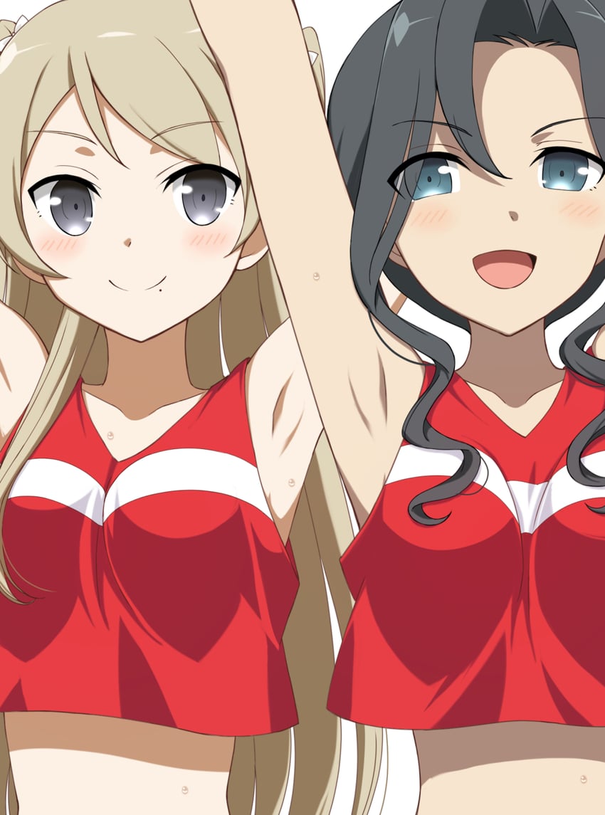 miroku renge and miroku yumiko (yuusha de aru and 3 more) drawn by ikarin_takori