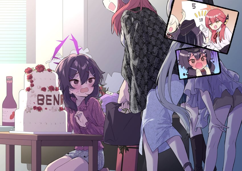 kayoko, aru, mutsuki, and haruka (blue archive) drawn by nogiwa_kaede