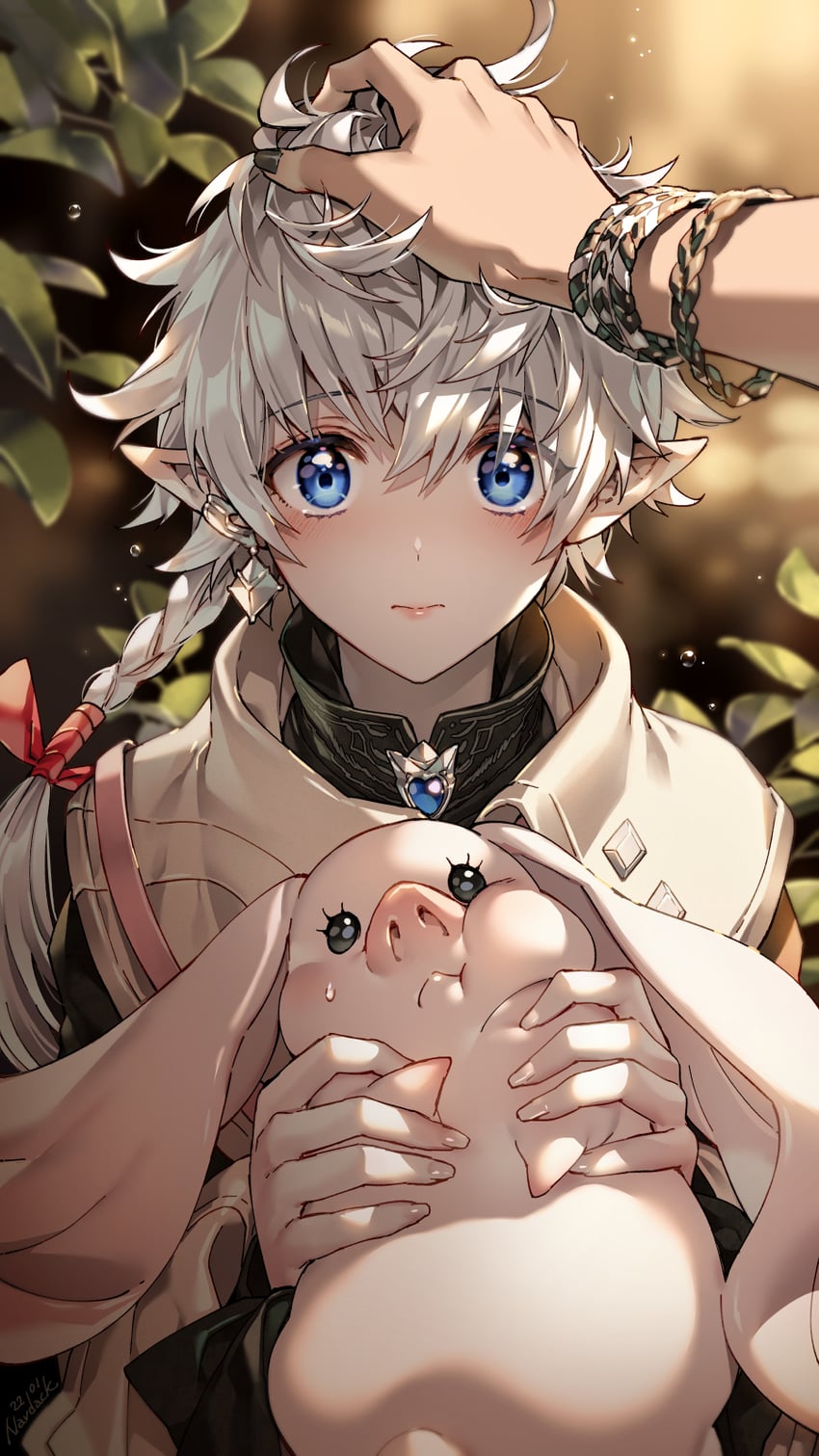 alisaie leveilleur and angelo (final fantasy and 1 more) drawn by nardack