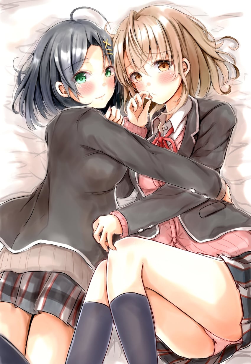 isshiki iroha and hikigaya komachi (yahari ore no seishun lovecome wa machigatteiru.) drawn by ayachanman