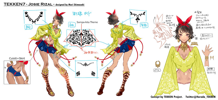josie rizal (tekken and 2 more) drawn by shimazaki_mari