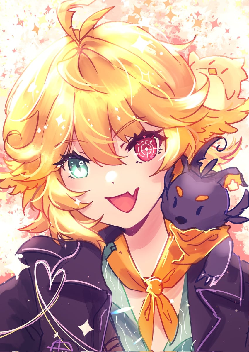 dokibird and doki amber doge (indie virtual youtuber) drawn by reiru