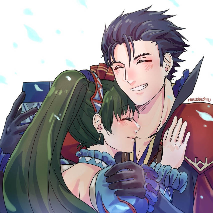 lyn and hector (fire emblem and 2 more) drawn by rokusashu