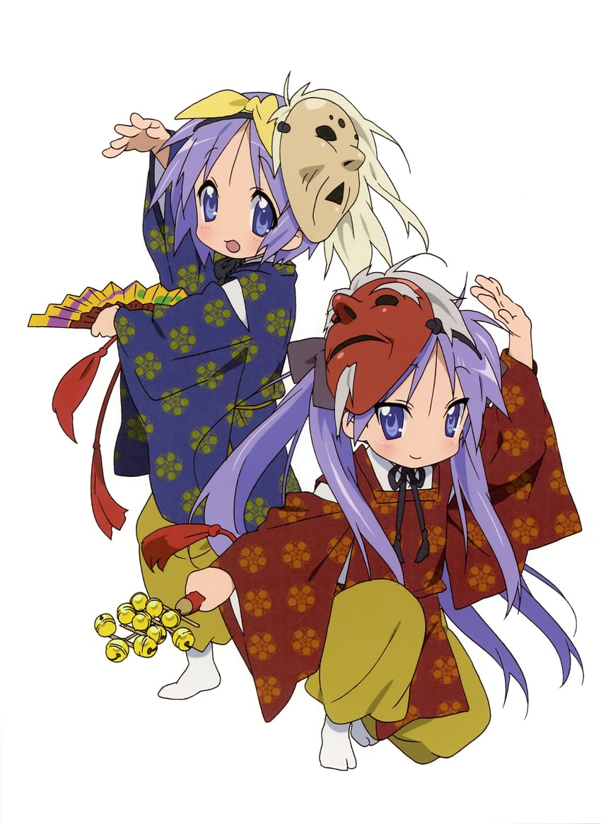 hiiragi kagami and hiiragi tsukasa (lucky star)
