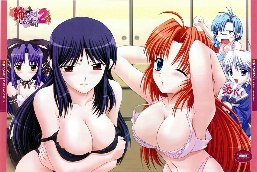 hiiragi kaname, inugami poemu, inugami honami, hiiragi umi, and hiiragi hinano (nee chanto shiyou yo! and 1 more) drawn by shironeko_sanbou
