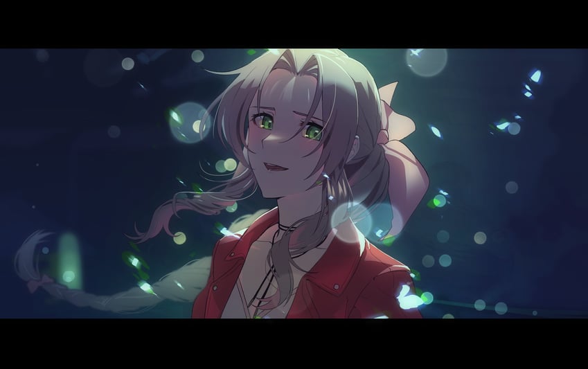 aerith gainsborough (final fantasy and 2 more) drawn by yacht_king