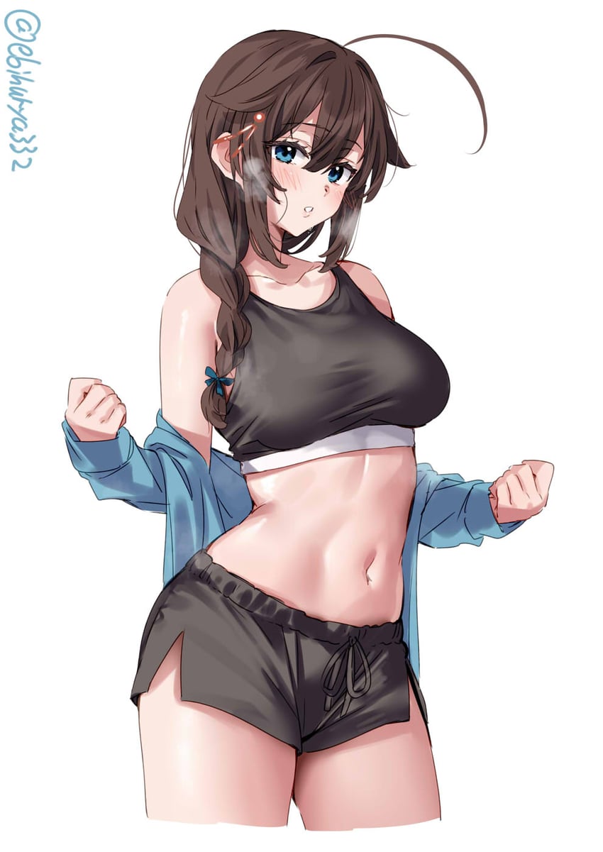 shigure and shigure kai san (kantai collection) drawn by ebifurya