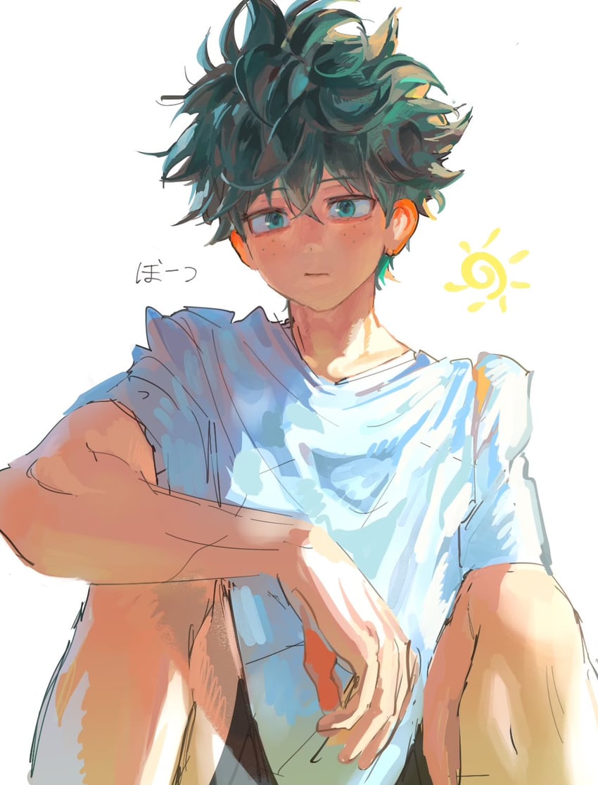 midoriya izuku (boku no hero academia) drawn by melskels