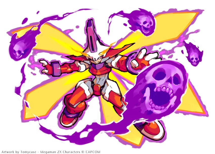 model w and prometheus (mega man and 1 more) drawn by tomycase