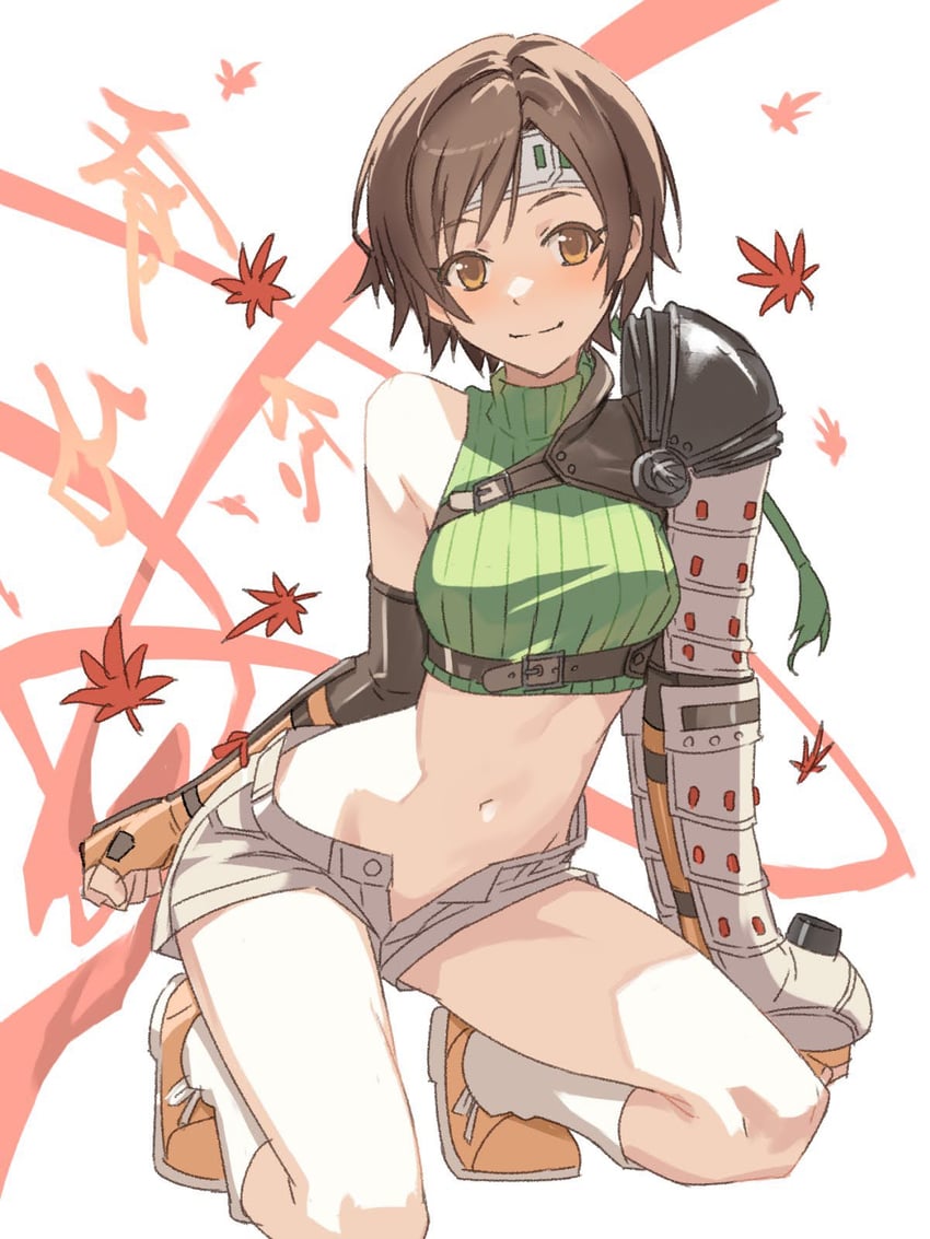 yuffie kisaragi (final fantasy and 3 more) drawn by decoponmagi