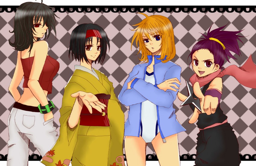 misty, sabrina, erika, and janine (pokemon and 1 more) drawn by haru_(kerokero-suwako)