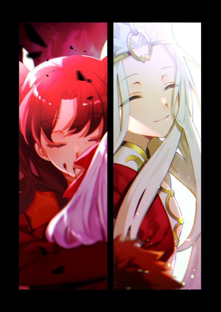 tohsaka rin, illyasviel von einzbern, emiya shirou, matou sakura, and dark sakura (fate and 2 more) drawn by ayaka_(disagree)