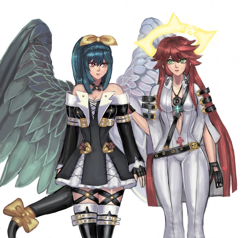 dizzy and jack-o' valentine (guilty gear and 1 more) drawn by moontears