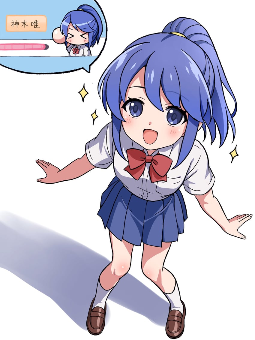 kamiki yui (jikkyou powerful pro yakyuu and 2 more) drawn by niyane