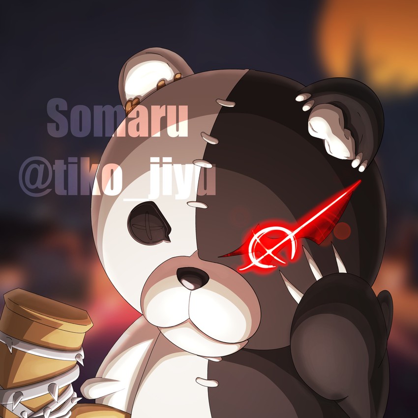 monokuma (danganronpa and 2 more) drawn by somaru_(tiko_jiyu)