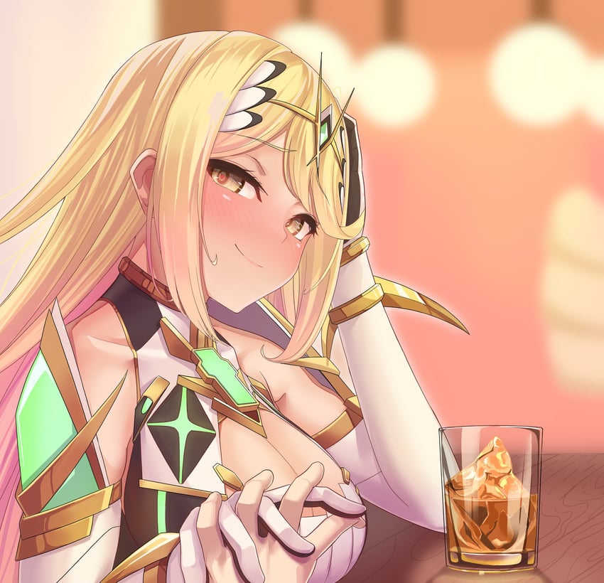 mythra (xenoblade chronicles and 1 more) drawn by white-paka