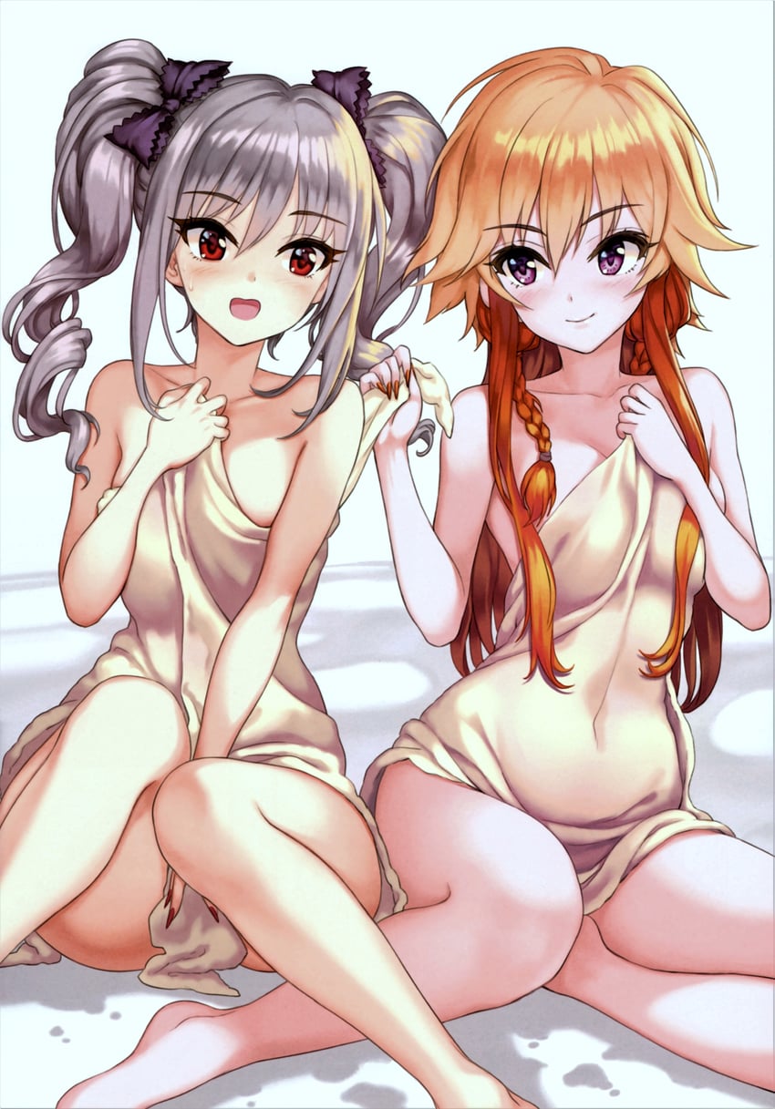 kanzaki ranko and ninomiya asuka (idolmaster and 1 more) drawn by hamahama