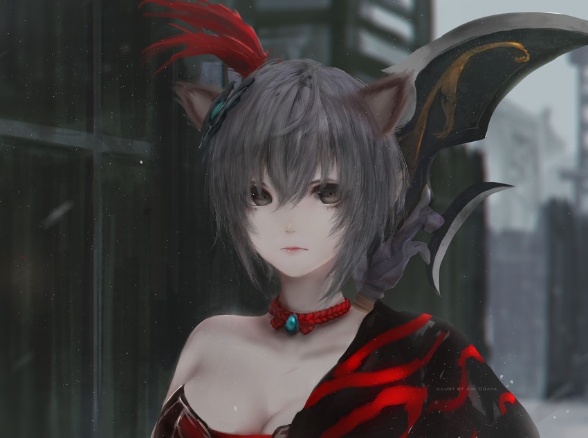 lu lingqi (shin sangoku musou and 1 more) drawn by aoi_ogata