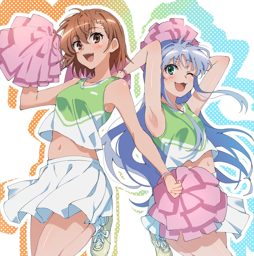 misaka mikoto and index (toaru majutsu no index and 2 more) drawn by ci31205