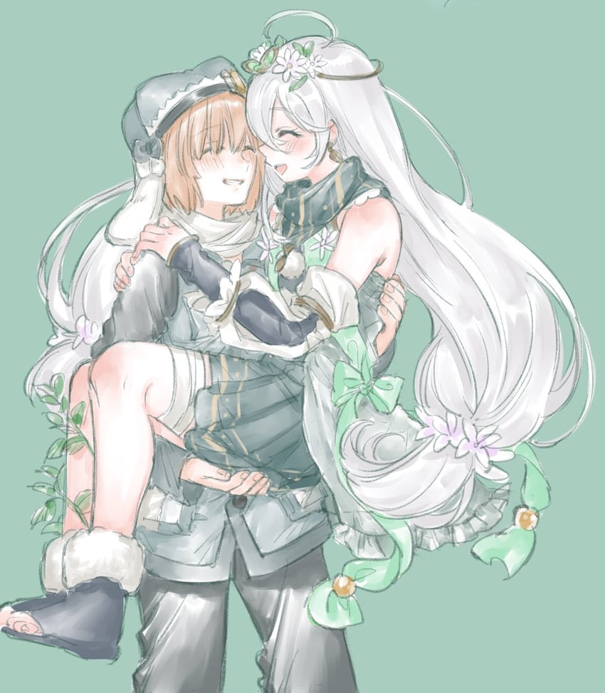 miura asahi and aoba chika (mahou shoujo madoka magica and 1 more) drawn by yukishiro_(hitsuji)