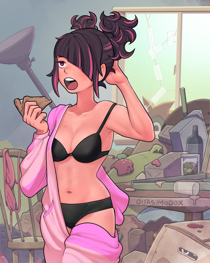 han juri and blanka-chan (street fighter and 1 more) drawn by quasimodox