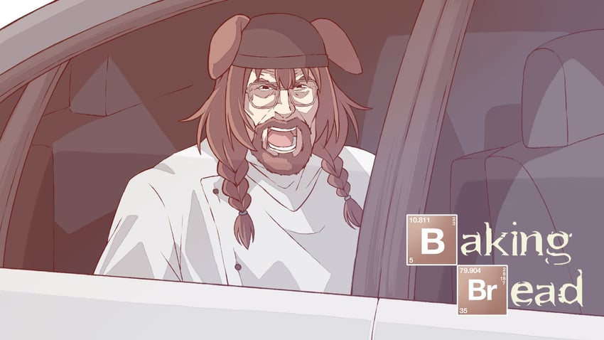inugami korone and walter white (hololive and 2 more) drawn by kukie-nyan