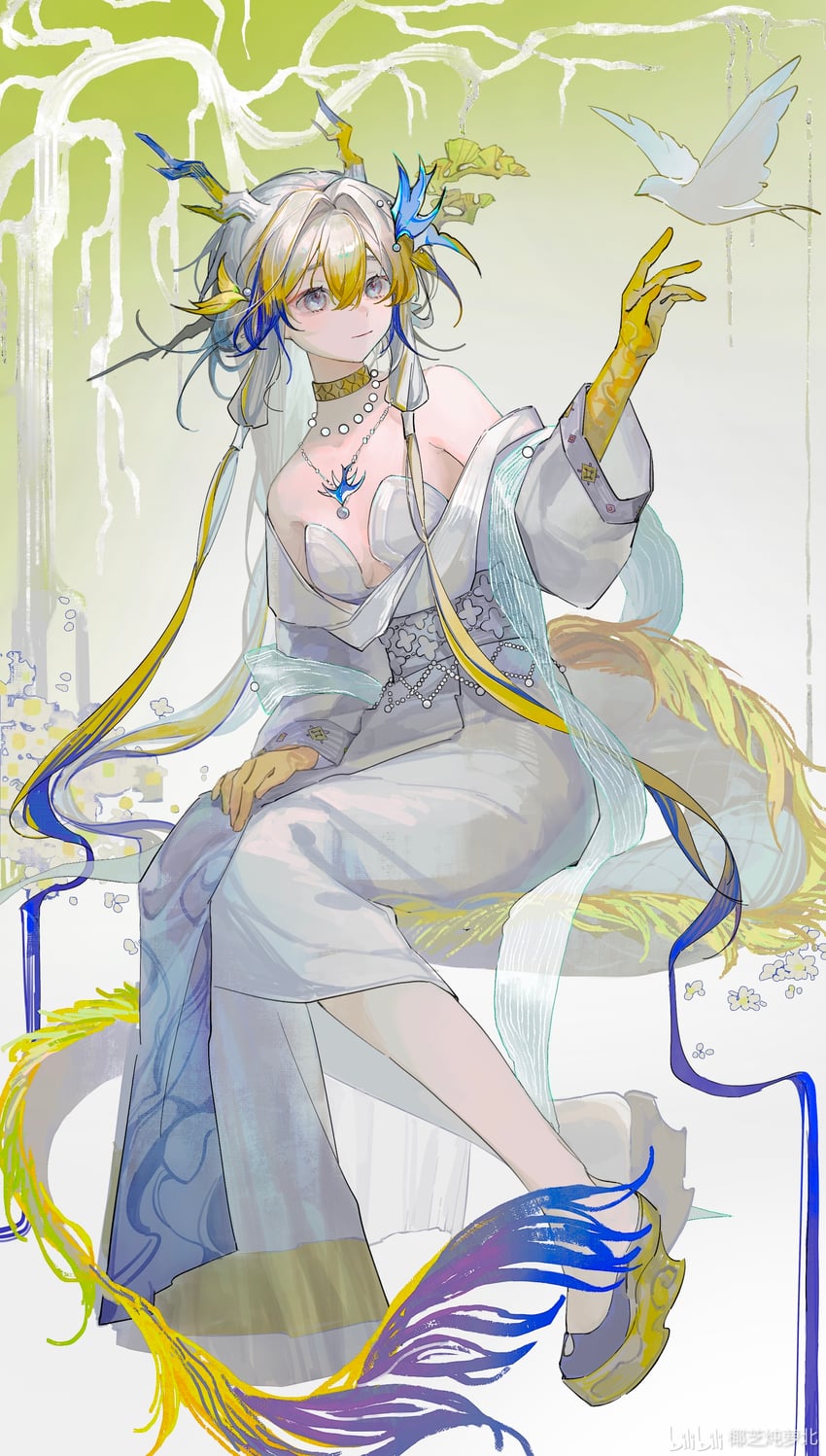 shu (arknights and 1 more) drawn by yezhi_dun_luobei