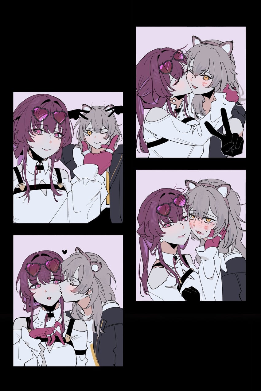 trailblazer, stelle, and kafka (honkai and 1 more) drawn by d0600059994959