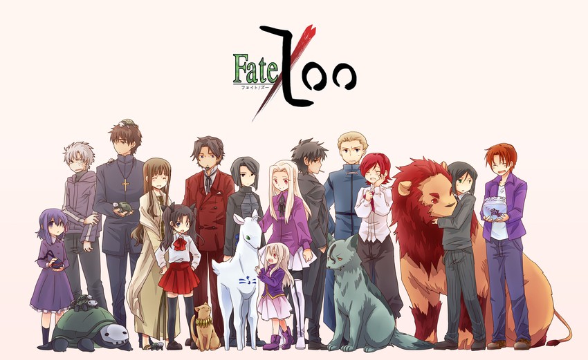 artoria pendragon, saber, tohsaka rin, illyasviel von einzbern, gilgamesh, and 16 more (fate and 1 more) drawn by 0m0ti