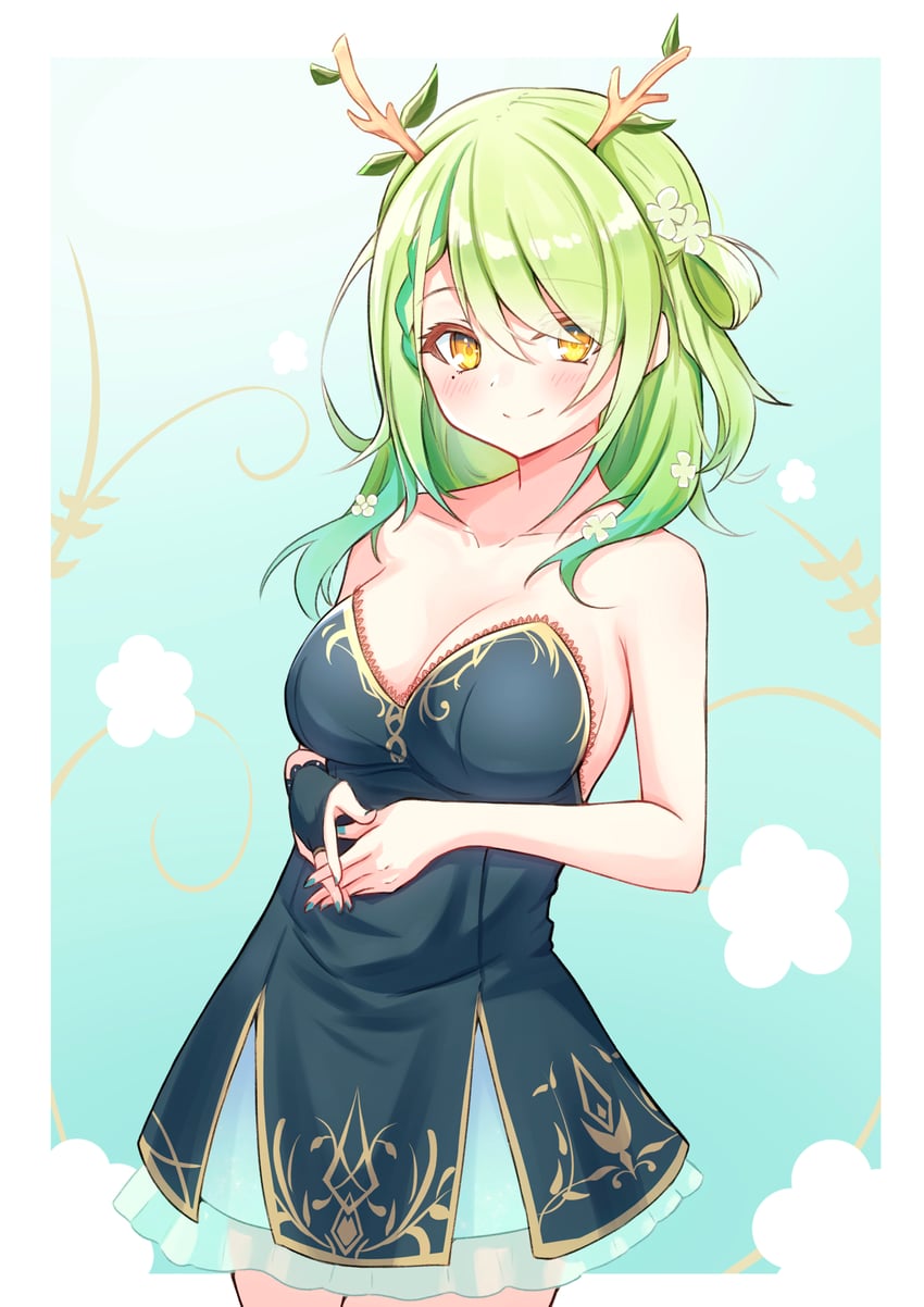 ceres fauna (hololive and 1 more) drawn by kenjun