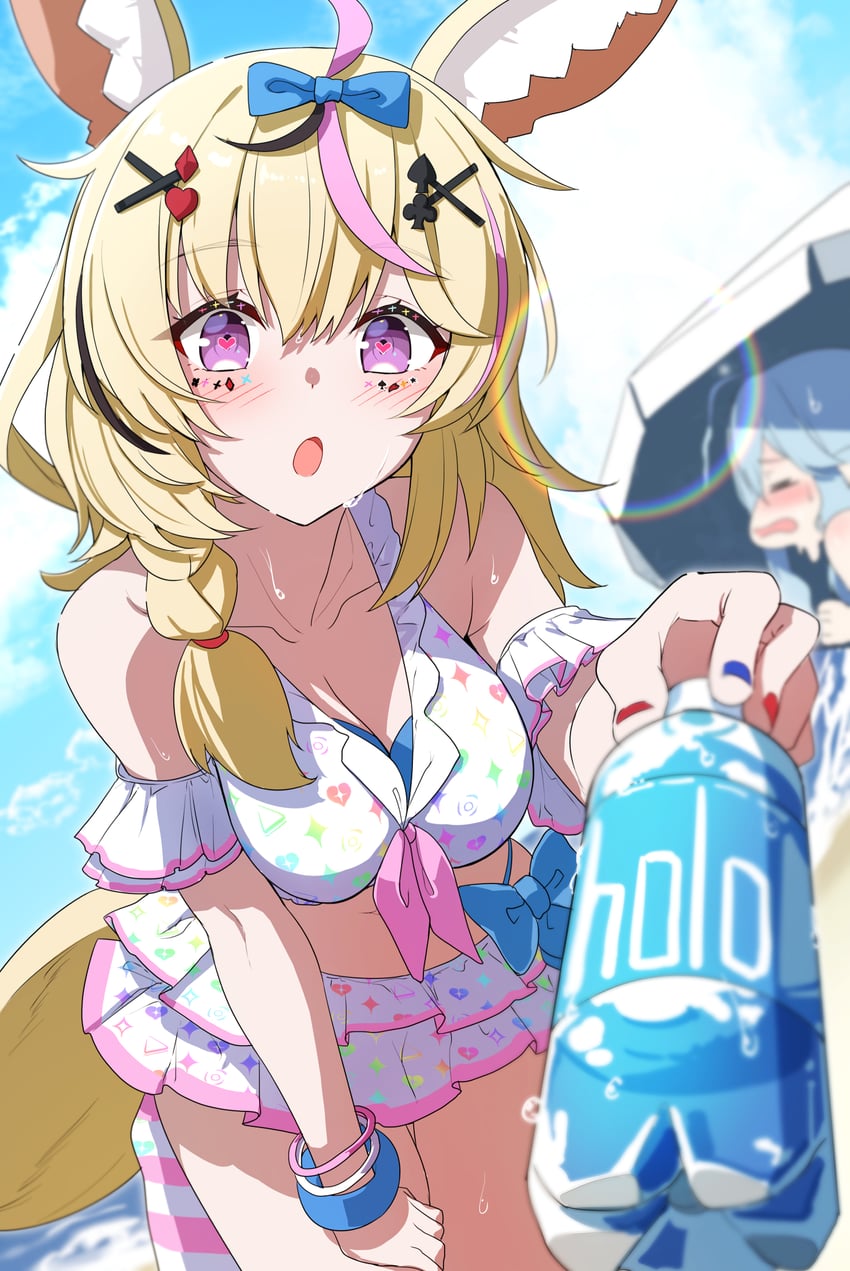 yukihana lamy and omaru polka (hololive) drawn by yuuzuki_(re'ef)