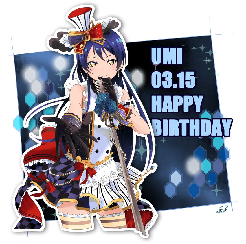 sonoda umi (love live! and 2 more) drawn by suan_ringo