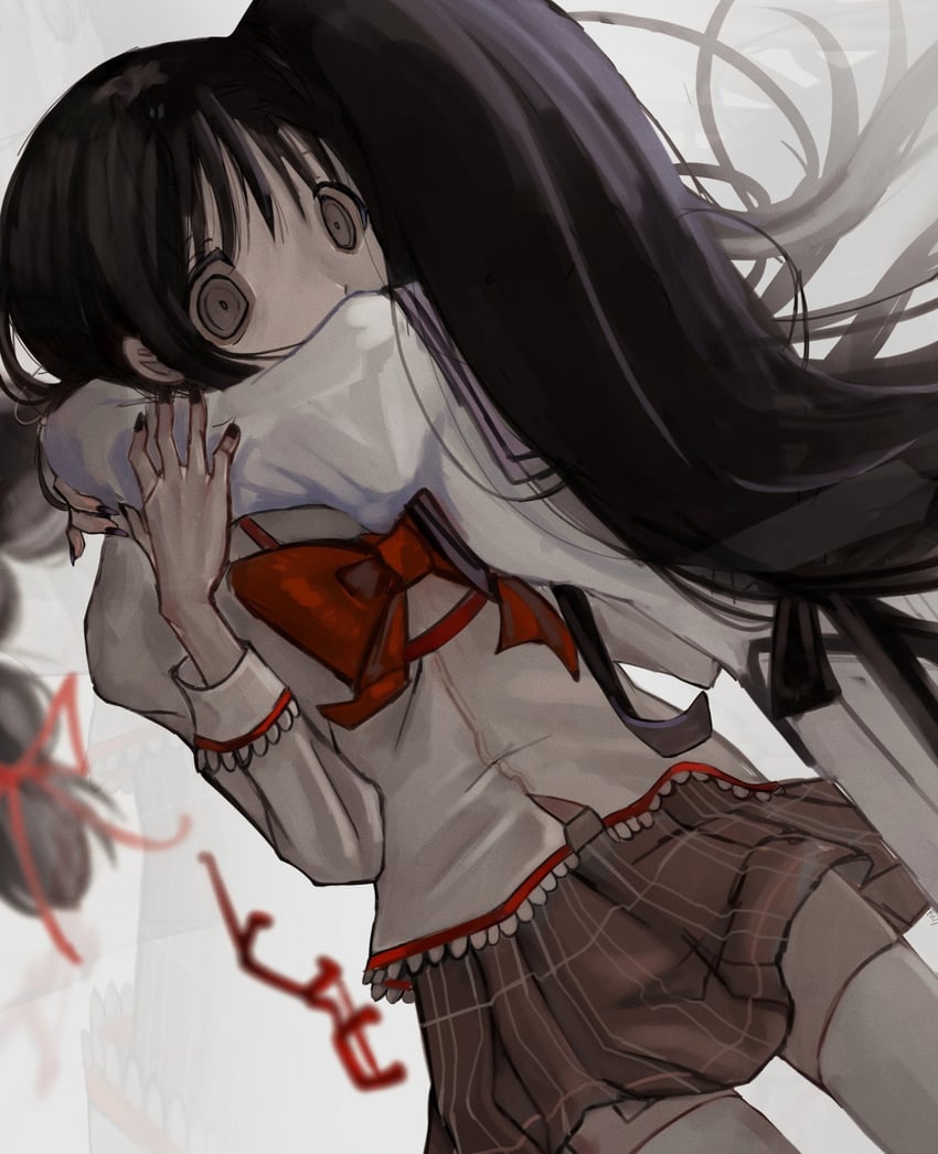 akemi homura (mahou shoujo madoka magica) drawn by r_(reijibnuy2)