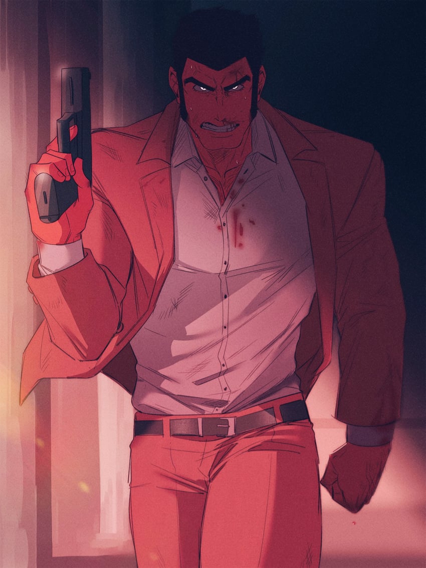 arsene lupin iii (lupin iii) drawn by kon_likes_corn