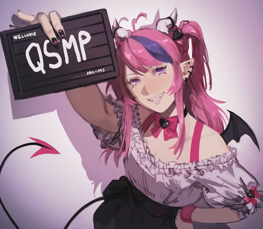 ironmouse (vshojo and 2 more) drawn by ama_a93