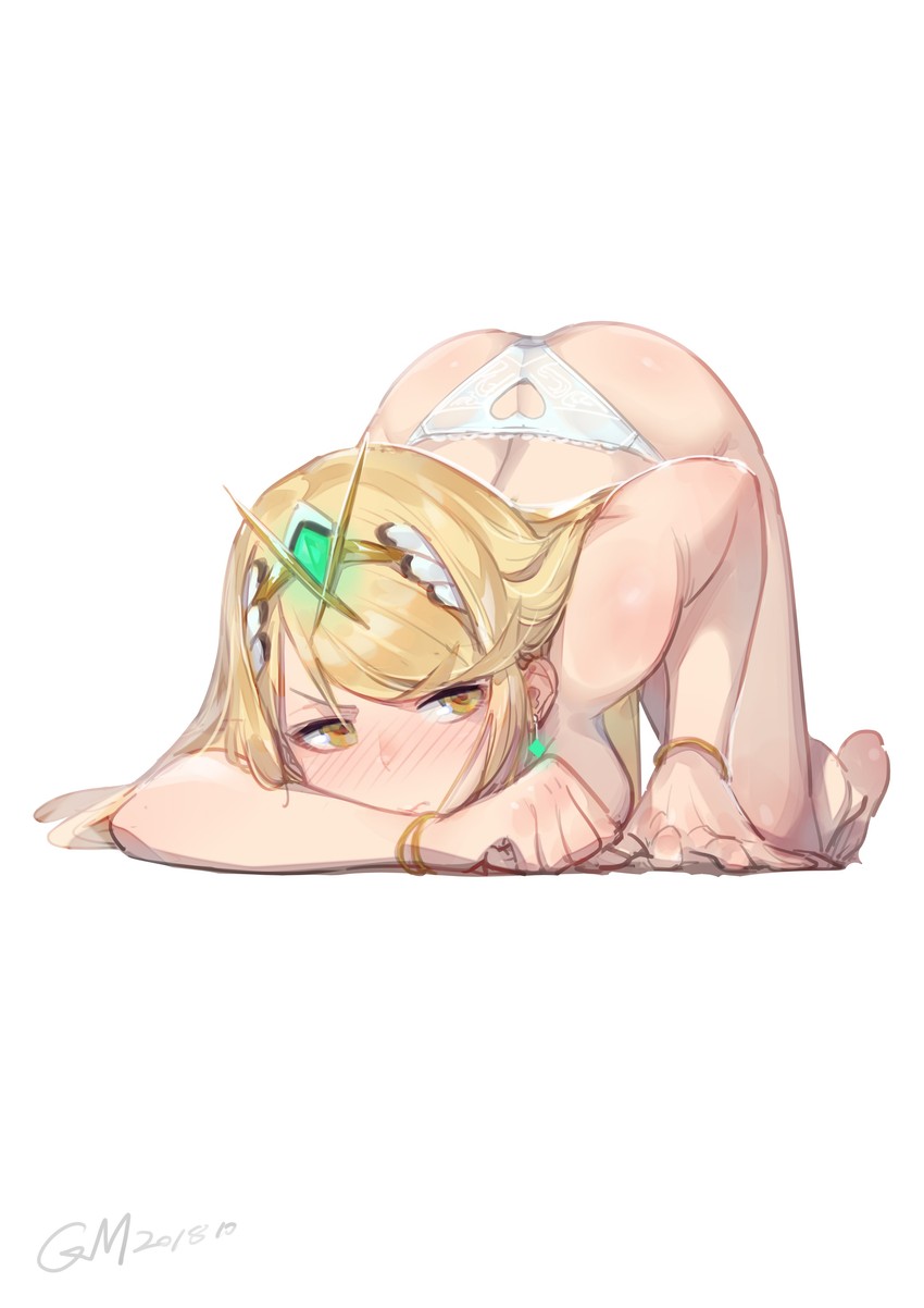 mythra (xenoblade chronicles and 1 more) drawn by gorgeous_mushroom